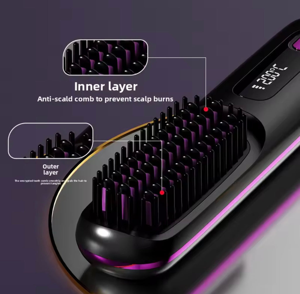 Luxury Ionic Cordless Straightening Brush