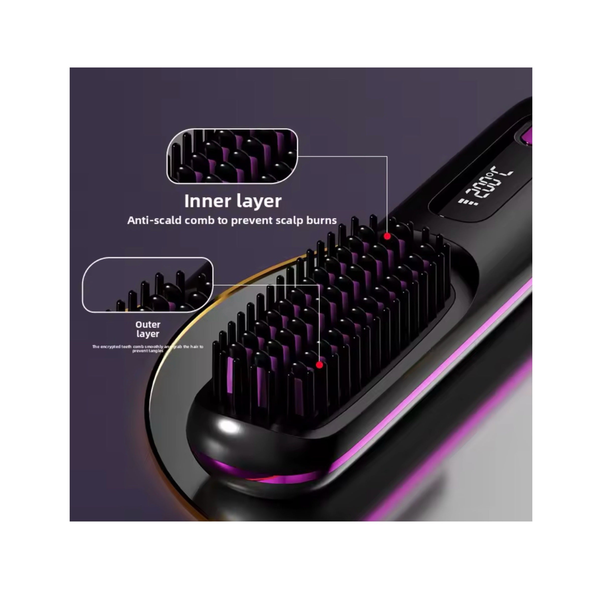 Luxury Ionic Cordless Straightening Brush