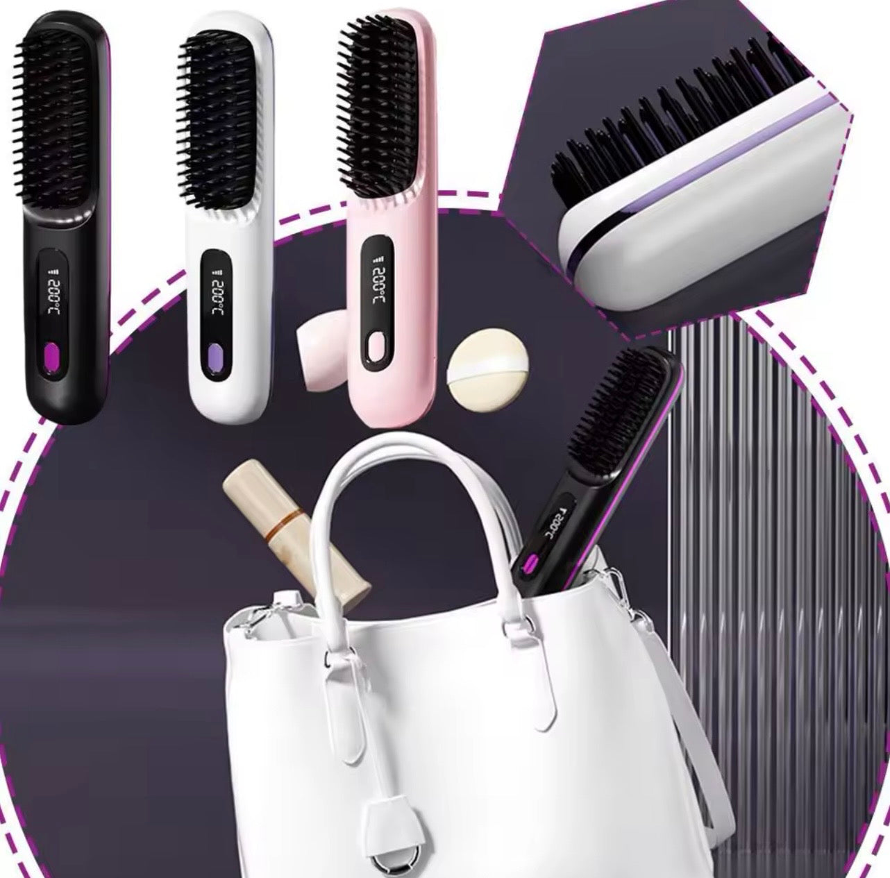 Luxury Ionic Cordless Straightening Brush